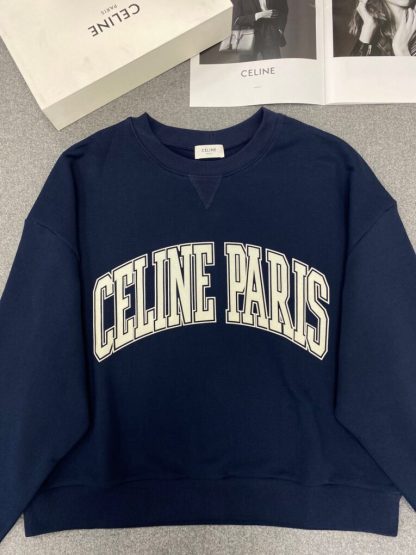  Women's Oversized Celine Sweatshirt in Cotton Fleece #3600 - Image 9