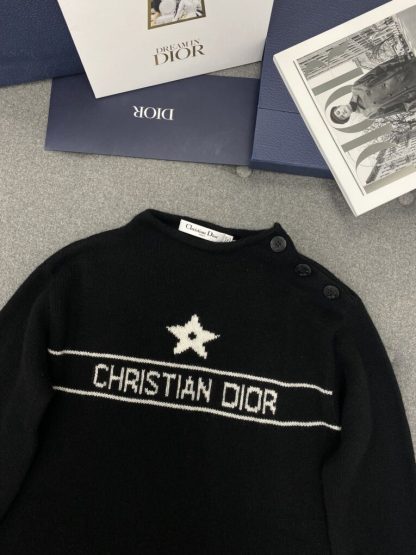 Dior Black Cashmere Knit Sweater with Buttons For Women #3601 - Image 10