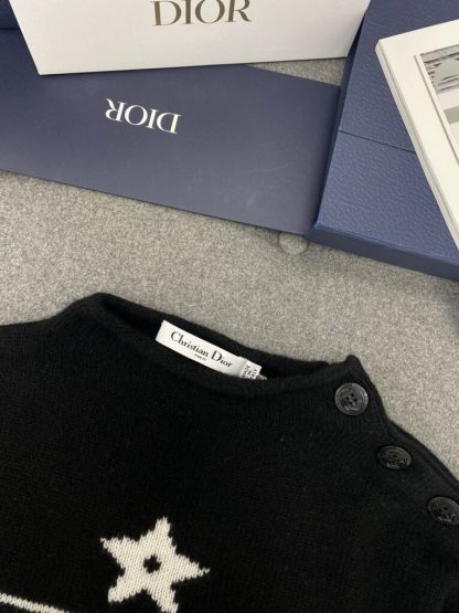  Dior Black Cashmere Knit Sweater with Buttons For Women #3601 - Image 5