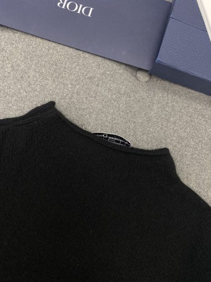  Dior Black Cashmere Knit Sweater with Buttons For Women #3601 - Image 7