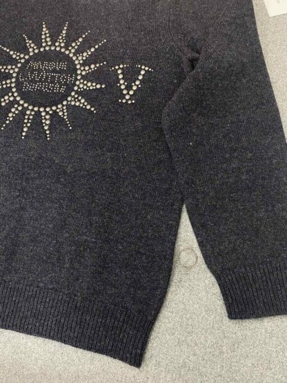  Louis Vuitton Men's Embellished Long-Sleeved Merino Wool Crewneck Sweater #3735 - Image 7