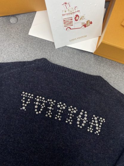  Louis Vuitton Men's Embellished Long-Sleeved Merino Wool Crewneck Sweater #3735 - Image 15