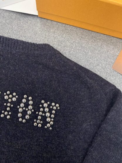  Louis Vuitton Men's Embellished Long-Sleeved Merino Wool Crewneck Sweater #3735 - Image 13