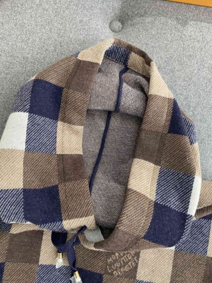  Louis Vuitton Men's Damier Cashmere And Wool-Blend Hoodie #3734 - Image 11