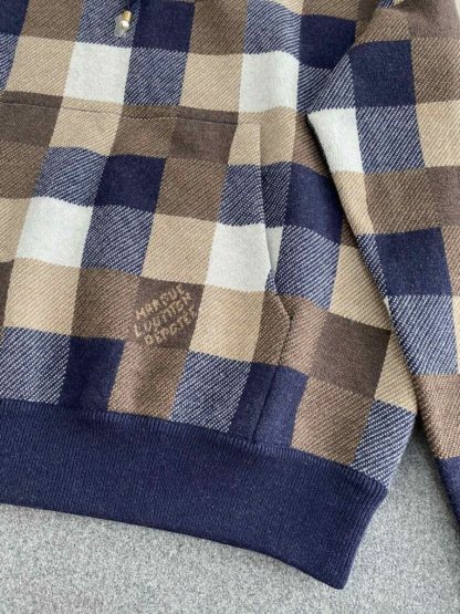  Louis Vuitton Men's Damier Cashmere And Wool-Blend Hoodie #3734 - Image 13
