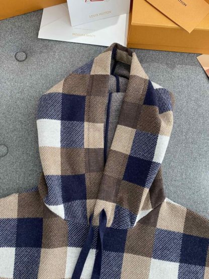  Louis Vuitton Men's Damier Cashmere And Wool-Blend Hoodie #3734 - Image 8