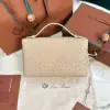 Loro Piana 2024 Extra Bag L27  Ostrich Leather Orix Sun Gold #3659 - Image 6