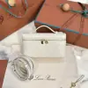 Loro Piana 2024 Extra Bag L27 Replica Ostrich Leather Whisper White Sun Gold #3660
