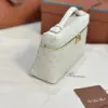 Loro Piana 2024 Extra Bag L27  Ostrich Leather Whisper White Sun Gold #3660 - Image 3