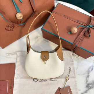 Replica Loro Piana Bobbin Medium Leather Hobo Bag #3728