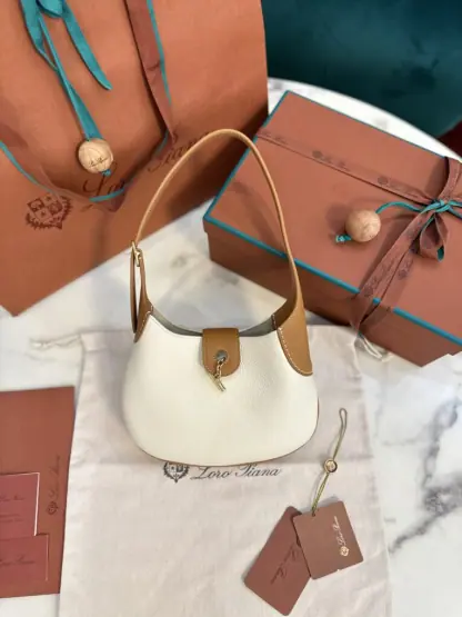 Replica Loro Piana Bobbin Medium Leather Hobo Bag #3728