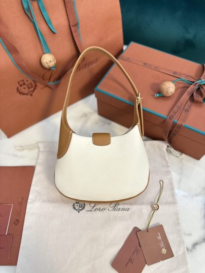  Loro Piana Bobbin Medium Leather Hobo Bag #3728 - Image 9