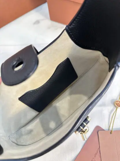  Loro Piana Bobbin Medium Leather Hobo Bag #3727 - Image 9