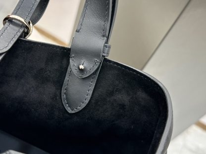  Medium Dior Toujours Bag Black Macrocannage Calfskin #3622 - Image 15