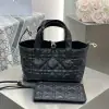  Small Dior Toujours Bag Black Macrocannage Calfskin #3619 - Image 3
