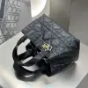  Small Dior Toujours Bag Black Macrocannage Calfskin #3619 - Image 6