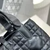  Small Dior Toujours Bag Black Macrocannage Calfskin #3619 - Image 17