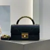 Replica Mini Dior Ange Bag Latte Macrocannage Lambskin Black #3618