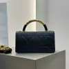  Mini Dior Ange Bag Latte Macrocannage Lambskin Black #3618 - Image 2