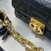  Mini Dior Ange Bag Latte Macrocannage Lambskin Black #3618 - Image 10