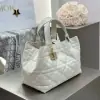  Medium Dior Toujours Bag White Macrocannage Calfskin #3621 - Image 4