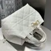  Medium Dior Toujours Bag White Macrocannage Calfskin #3621 - Image 7