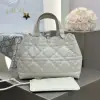  Medium Dior Toujours Bag White Macrocannage Calfskin #3621 - Image 3