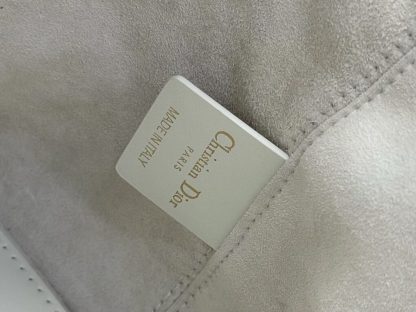  Medium Dior Toujours Bag White Macrocannage Calfskin #3621 - Image 6
