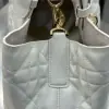  Medium Dior Toujours Bag White Macrocannage Calfskin #3621 - Image 17