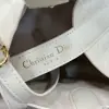  Medium Dior Toujours Bag White Macrocannage Calfskin #3621 - Image 11