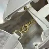  Small Dior Toujours Bag White Macrocannage Calfskin #3620 - Image 2