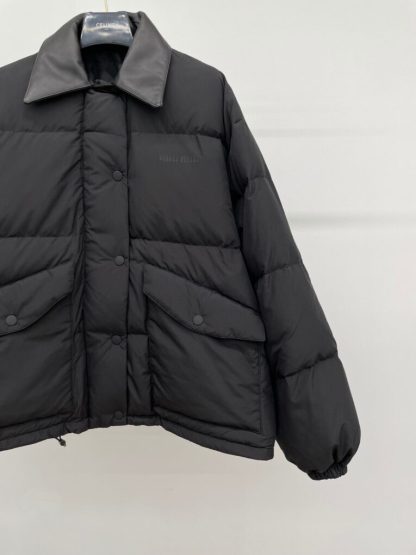  Miu Miu Technical pongé cropped down jacket Outwear Coat #3704 - Image 5