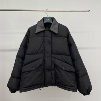 Replica Miu Miu Technical pongé cropped down jacket Outwear Coat #3704