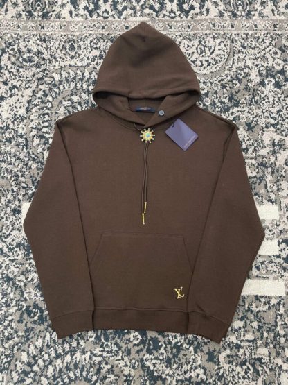  Louis Vuitton Men's Embellished Cotton Hoodie 1AFWVV #3606 - Image 6