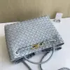  Bottega Veneta Medium Andiamo Tote Bag Top handle bag Sterling #3644 - Image 13