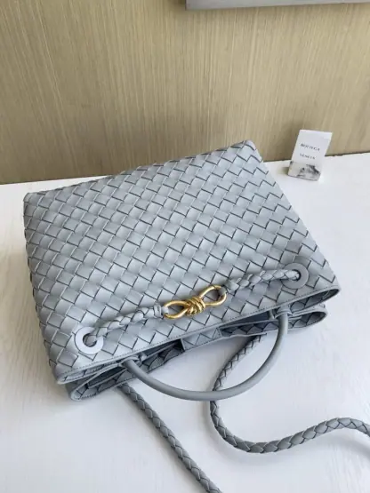  Bottega Veneta Medium Andiamo Tote Bag Top handle bag Sterling #3644 - Image 13