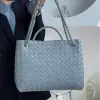  Bottega Veneta Medium Andiamo Tote Bag Top handle bag Sterling #3644 - Image 4
