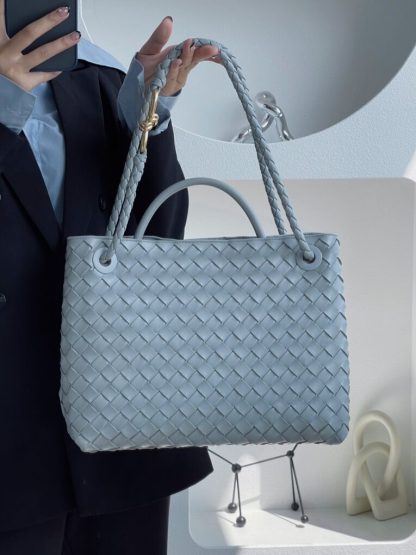  Bottega Veneta Medium Andiamo Tote Bag Top handle bag Sterling #3644 - Image 4