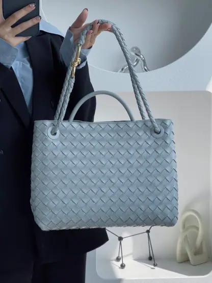  Bottega Veneta Medium Andiamo Tote Bag Top handle bag Sterling #3644 - Image 4