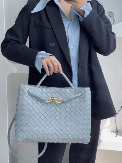  Bottega Veneta Medium Andiamo Tote Bag Top handle bag Sterling #3644 - Image 3