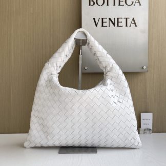 Replica Bottega Veneta Small Hop White Shoulder Bag Calf Leather #3699