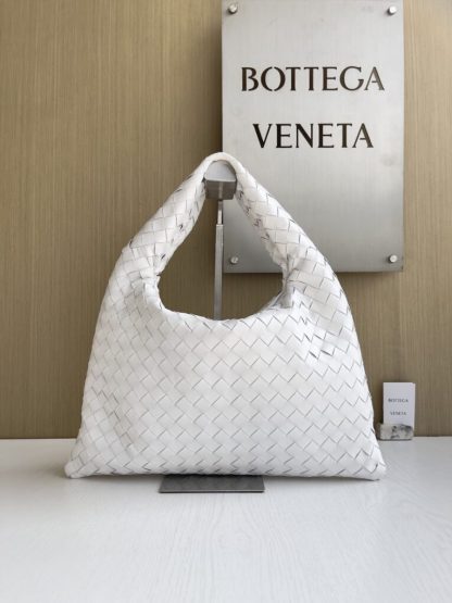 Replica Bottega Veneta Small Hop White Shoulder Bag Calf Leather #3699