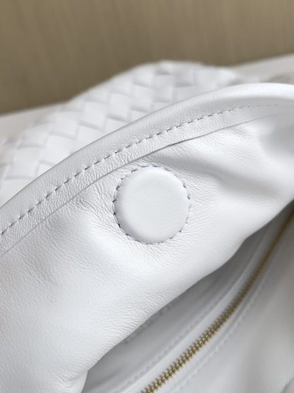  Bottega Veneta Small Hop White Shoulder Bag Calf Leather #3699 - Image 4