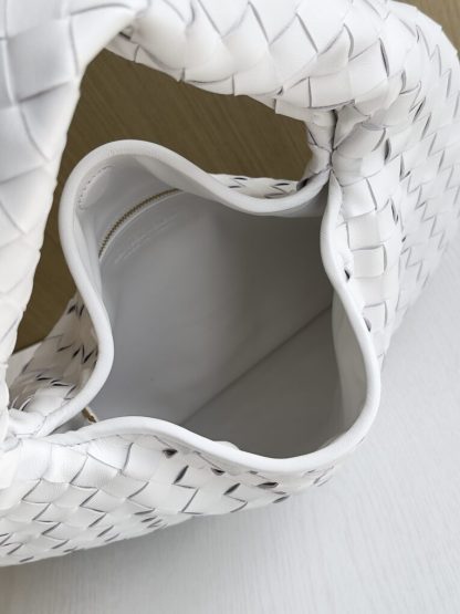  Bottega Veneta Small Hop White Shoulder Bag Calf Leather #3699 - Image 7