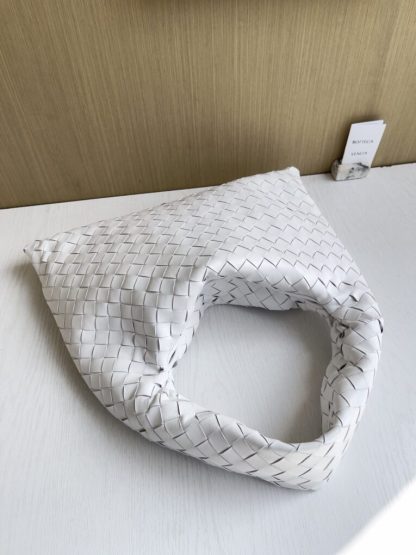  Bottega Veneta Small Hop White Shoulder Bag Calf Leather #3699 - Image 8