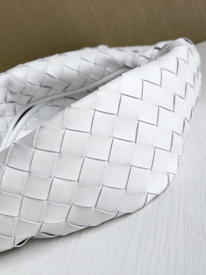  Bottega Veneta Small Hop White Shoulder Bag Calf Leather #3699 - Image 9