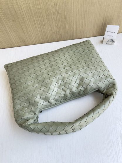  Bottega Veneta Small Hop Travertine Shoulder Bag Calf Leather #3698 - Image 6