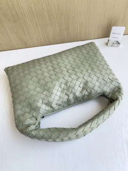  Bottega Veneta Small Hop Travertine Shoulder Bag Calf Leather #3698 - Image 6