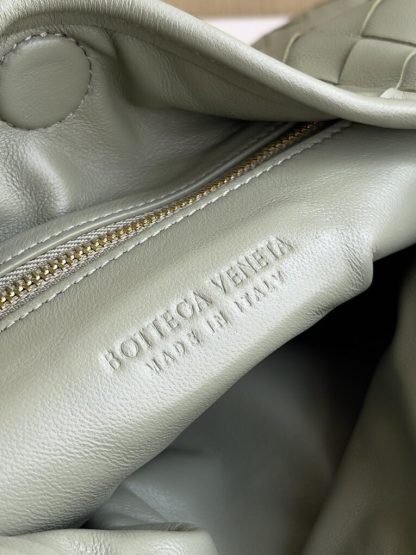  Bottega Veneta Small Hop Travertine Shoulder Bag Calf Leather #3698 - Image 8