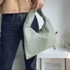  Bottega Veneta Small Hop Travertine Shoulder Bag Calf Leather #3698 - Image 4